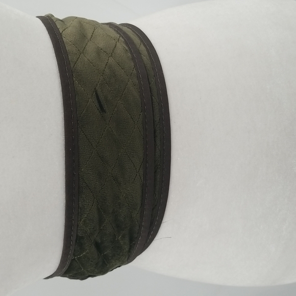 Chico\'s Reversible Green Paisley & Quilted‎ Wrap Belt main image 9